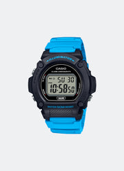 Jam Tangan Casio Digital Blue Resin Strap 47mm Men W-219H-2A2VDF