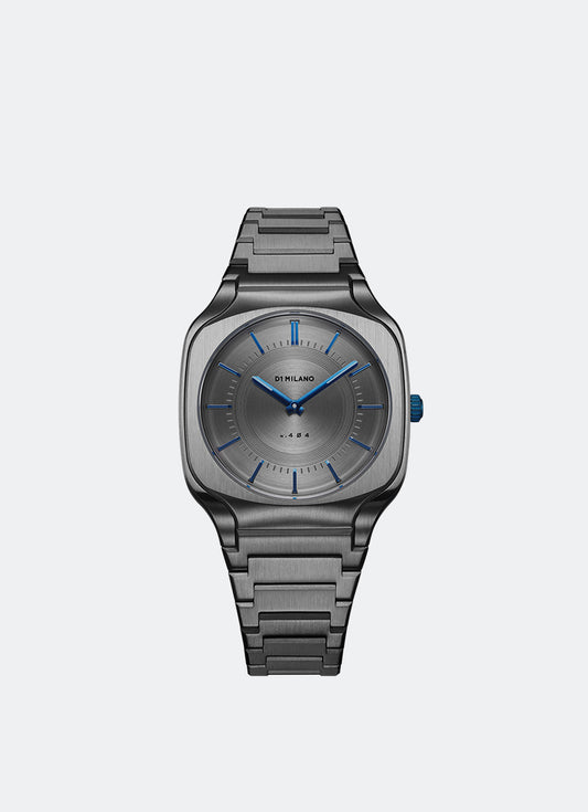 Jam Tangan D1 Milano Square Bracelet 37 Mm - Titanium Plating D1-SQBJ02