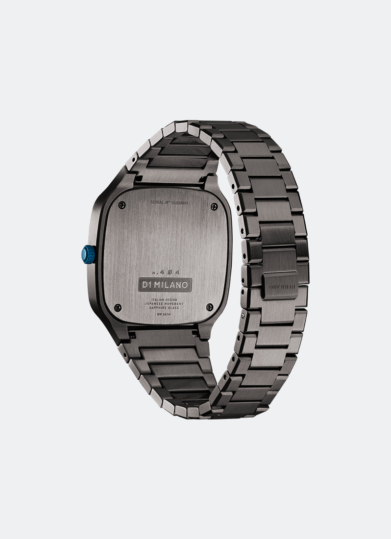 Jam Tangan D1 Milano Square Bracelet 37 Mm - Titanium Plating D1-SQBJ02