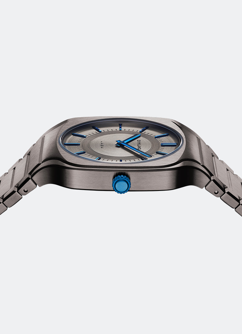 Jam Tangan D1 Milano Square Bracelet 37 Mm - Titanium Plating D1-SQBJ02