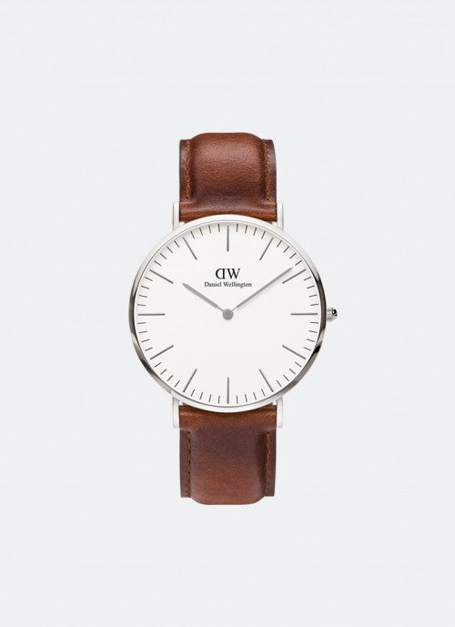 Jam Tangan Daniel Wellington Classic St. Mawes 40mm Silver DW00100021