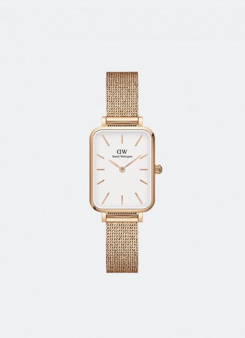Jam Tangan Daniel Wellington Quadro 20X26 Pressed Melrose RG White DW00100431