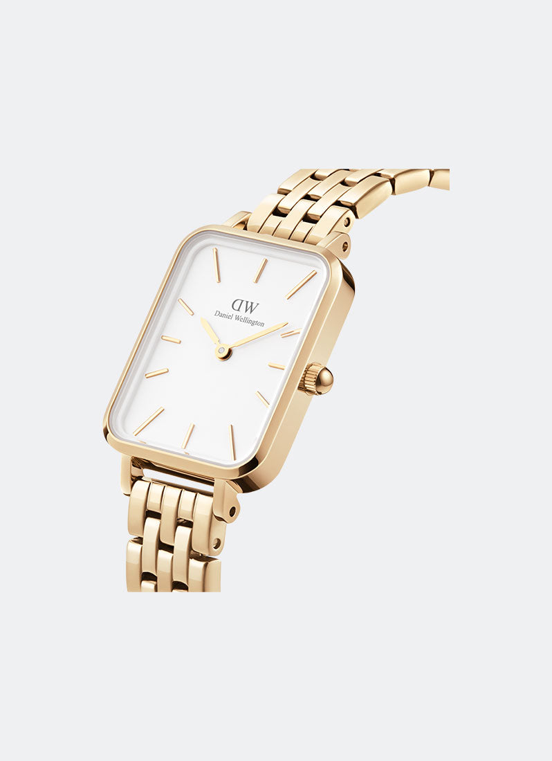 Jam Tangan Daniel Wellington Quadro 5-Link Evergold DW00100622