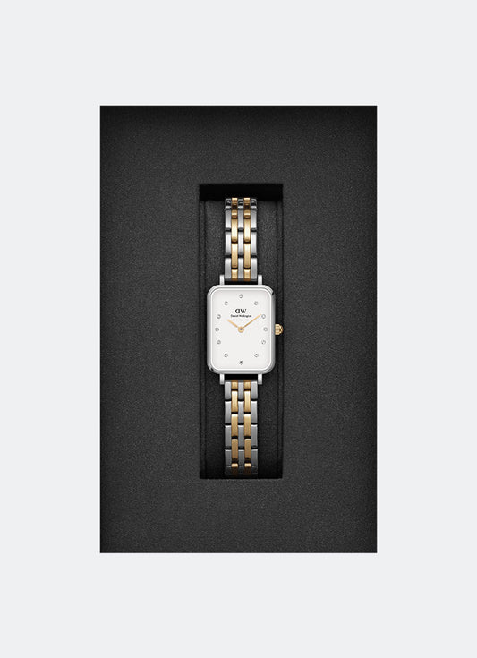 Jam Tangan Daniel Wellington Quadro Lumine 5-Link Two Tone DW00100625
