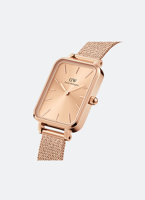 Jam Tangan Daniel Wellington Quadro Unitone Rose Gold DW00100484