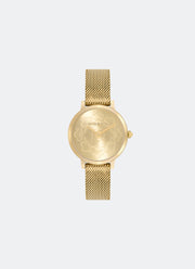Jam Tangan Olivia Burton Floral Ultra Slim Gold Mesh Watch 28mm - 24000058