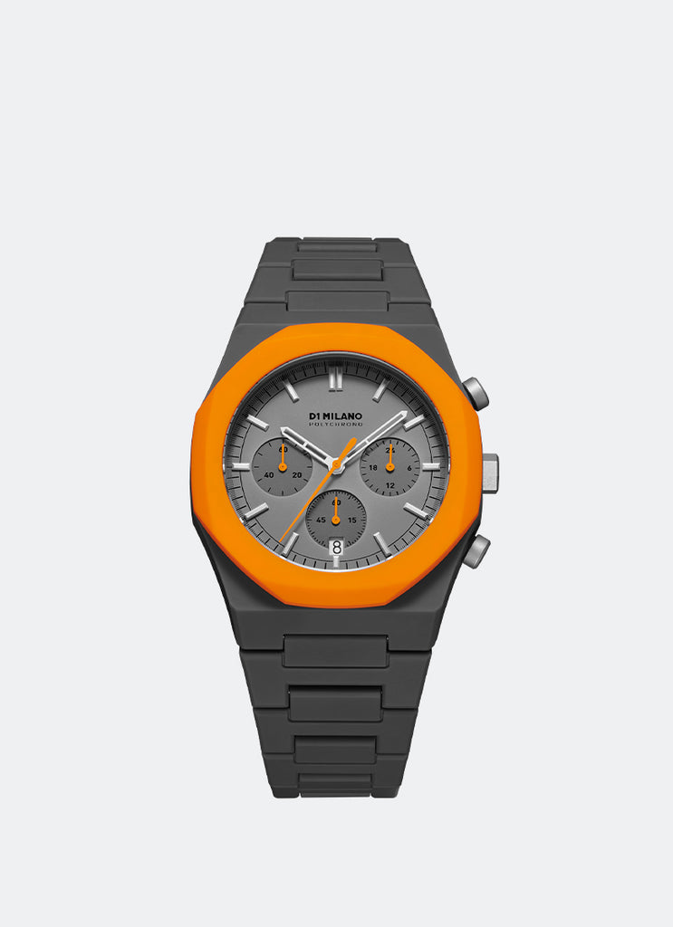 Polychrono Bracelet 40.5 Mm - Gray/Orange (Orange Blast) - D1-PHBJ01